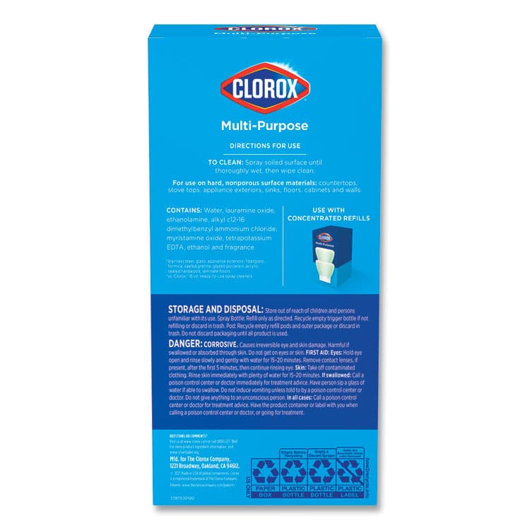 CLOROX SALES CO. Clorox Multipurpose Degreaser Cleaner Refillable Starter Kit, Crisp Lemon Scent (CLO60160) thumbnail 2