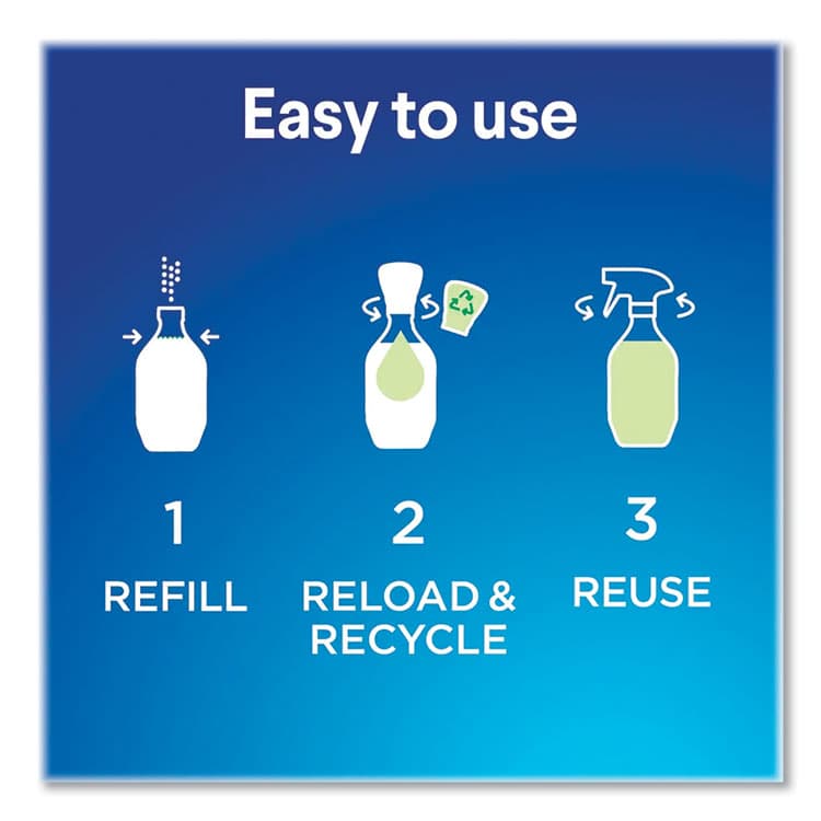 CLOROX SALES CO. Clorox Multipurpose Degreaser Cleaner Refillable Starter Kit, Crisp Lemon Scent (CLO60160) thumbnail 4