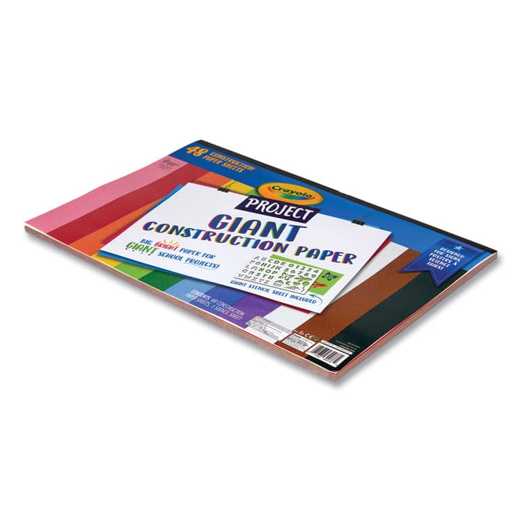 BINNEY & SMITH / CRAYOLA Project Giant Construction Paper, 18 x 12, Assorted Colors, 48/Pack (CYO990078) thumbnail 2