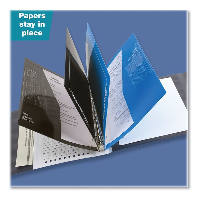 MEAD PRODUCTS Trapper Keeper 3-Ring Pocket Binder, 1" Capacity, 11.25 x 12.19, Shapes (MEA260038CQ1ECM) thumbnail 2