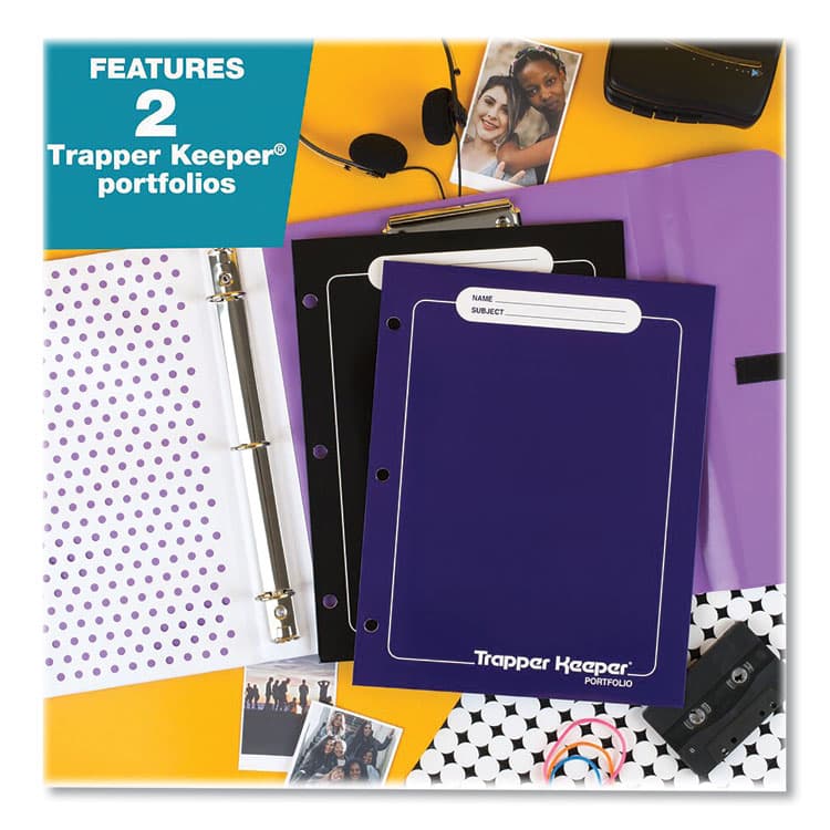 MEAD PRODUCTS Trapper Keeper 3-Ring Pocket Binder, 1" Capacity, 11.25 x 12.19, Palm Trees (MEA260038FDE1EC) thumbnail 4