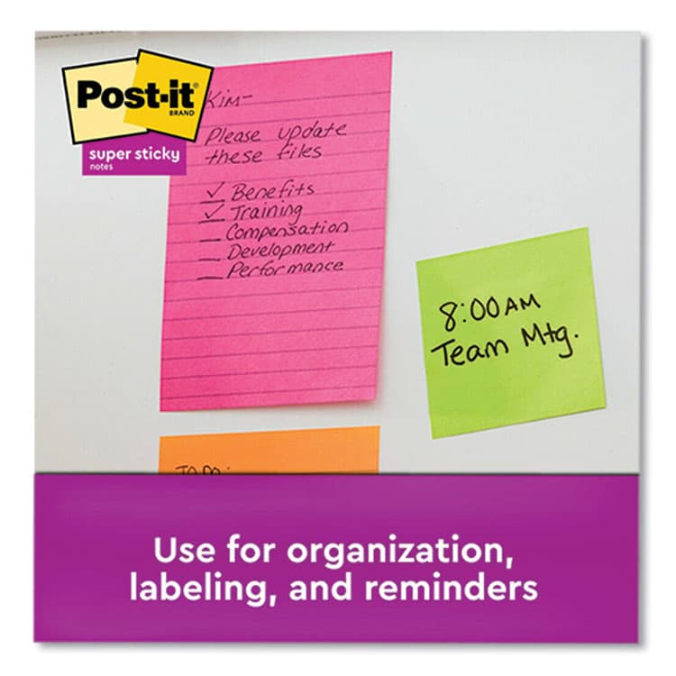 3M/COMMERCIAL TAPE DIV. Pads in Supernova Neon Collection Colors, Note Ruled, Cabinet Pack, 4" x 6", 45 Sheets/Pad, 24 Pads/Pack (MMM66024SSMIACP) thumbnail 4