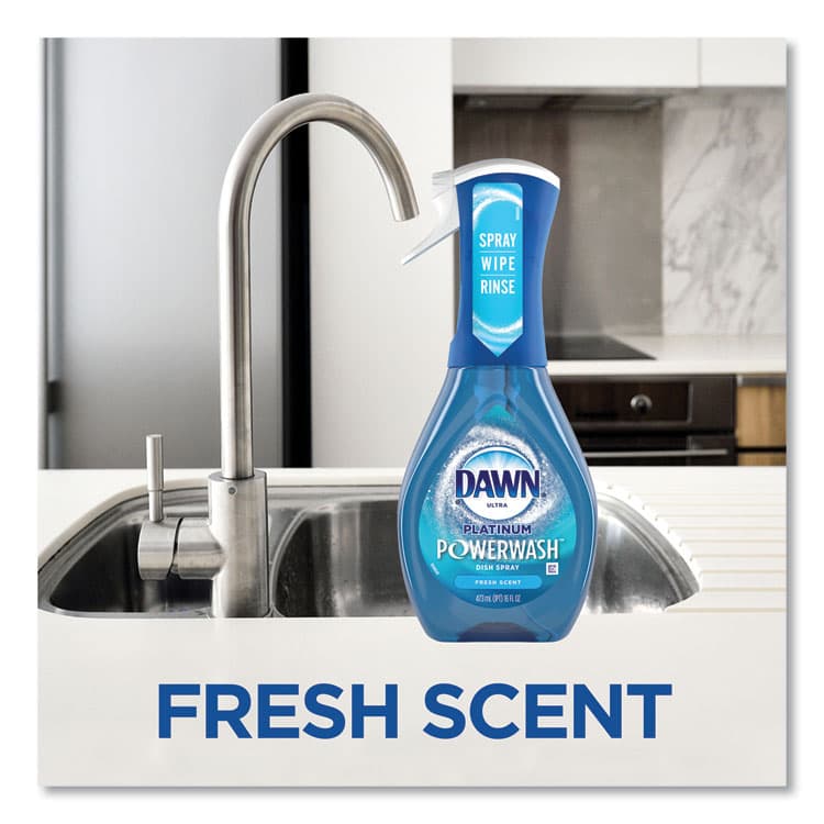 PROCTER & GAMBLE Platinum Powerwash Dish Spray Refill, Fresh Scent, 16 oz Refill Bottle (PGC52366) thumbnail 3