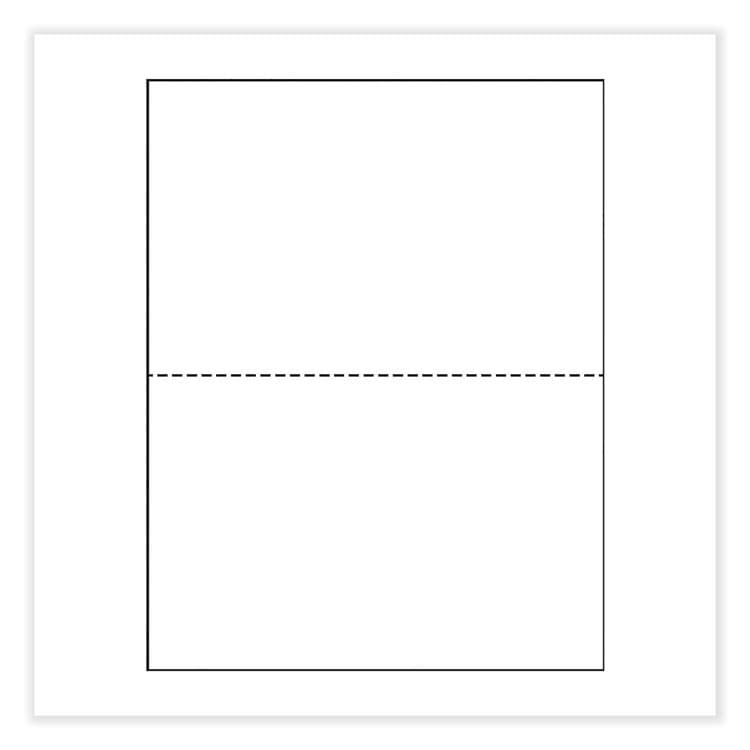 PARIS CORPORATION Perforated Paper, 92 Bright, Perforated 5.5" from Bottom, 20 lb Bond Weight, 8.5 x 11, White, 500/Ream, 5 Reams/Carton (PRB04166CT) thumbnail 2