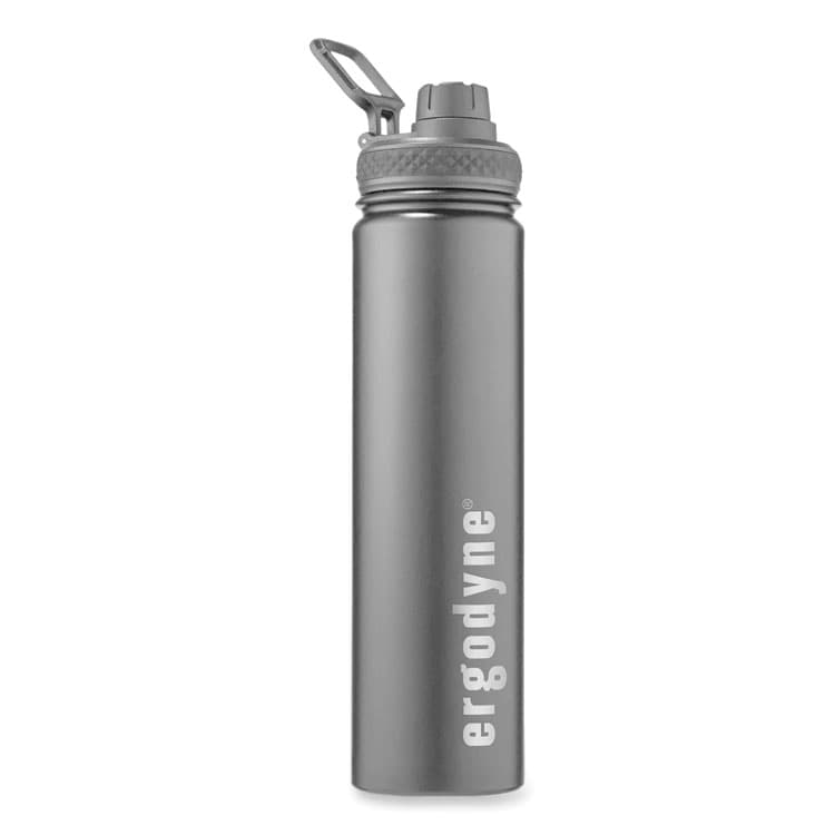 ERGODYNE CORPORATION Chill-Its 5152 Insulated Stainless Steel Water Bottle, 25 oz, Metal, Black (EGO13167)