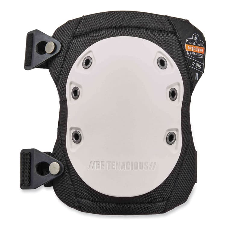 ERGODYNE CORPORATION ProFlex 315 Abrasion-Resistant Knee Pads, Long Textured White Hard Cap, Buckle Closure, Pair (EGO18315) thumbnail 2