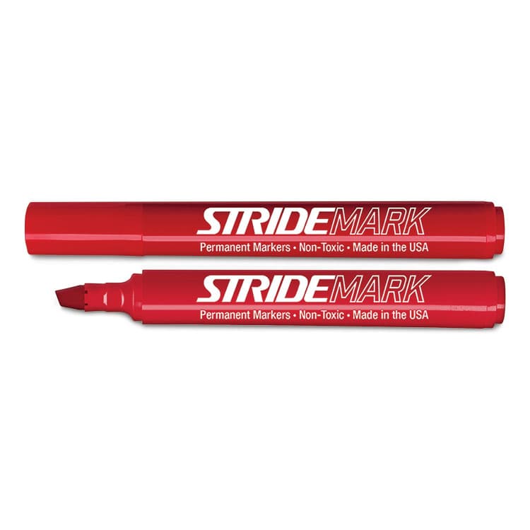 STRIDE WRITING StrideMark Permanent Marker, Fine Bullet Tip, Red, 12/Pack (STW22003) thumbnail 3