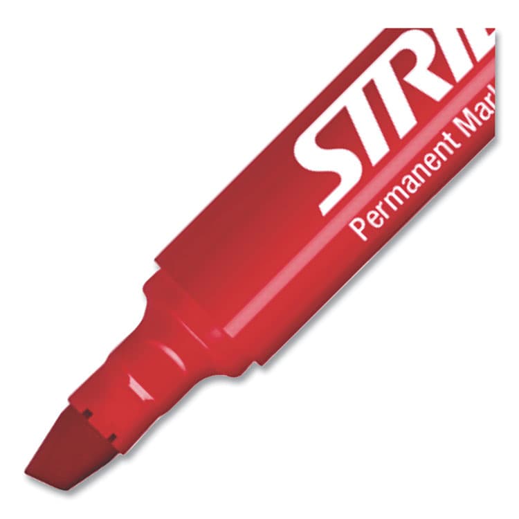 STRIDE WRITING StrideMark Permanent Marker, Fine Bullet Tip, Red, 12/Pack (STW22003) thumbnail 4