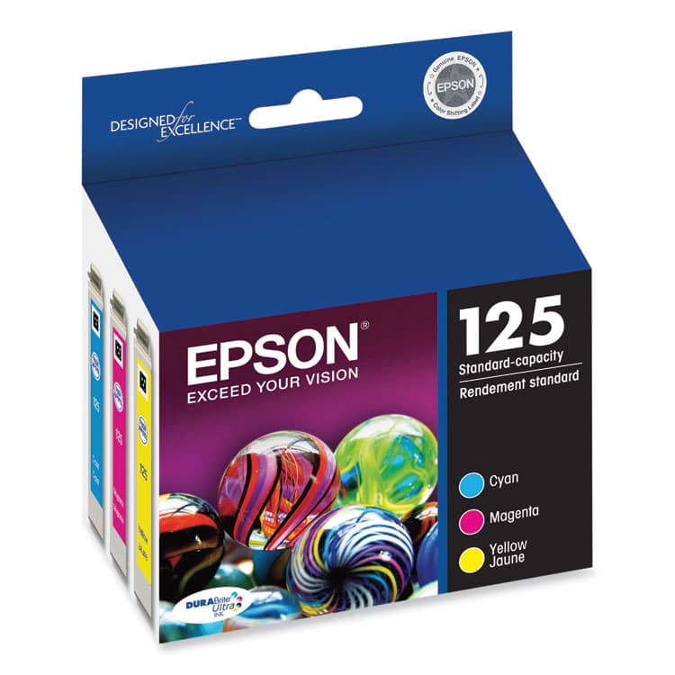 EPSON AMERICA, . T125520-S (125) DURABrite Ultra Ink, Cyan; Magenta; Yellow (EPST125520S) thumbnail 2