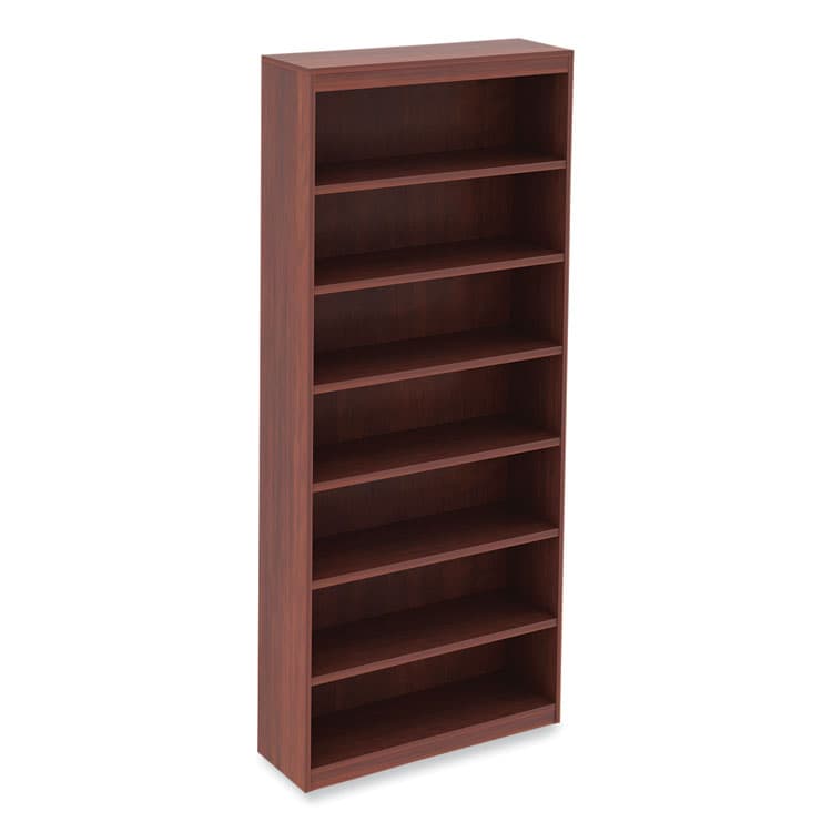 ALERA Alera Valencia Series Square Corner Bookcase, Seven-Shelf, 35.63w x 11.81d x 83.86h, Cherry (ALEVA78436MC)