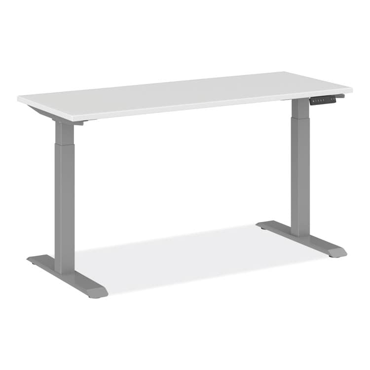 ALERA Alera AdaptivErgo Sit-Stand Three-Stage Electric Height-Adjustable Table with Memory Controls, 60" x 24" x 30" to 49", White (ALEHT3SAGBD) thumbnail 2