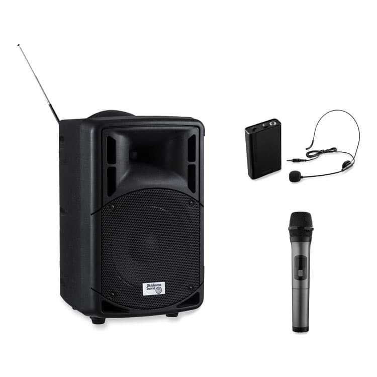 NATIONAL PUBLIC SEATING Wireless PA System with Wireless Headset Microphone, 40 W, Black (NPSPRA8000PRA87) thumbnail 4