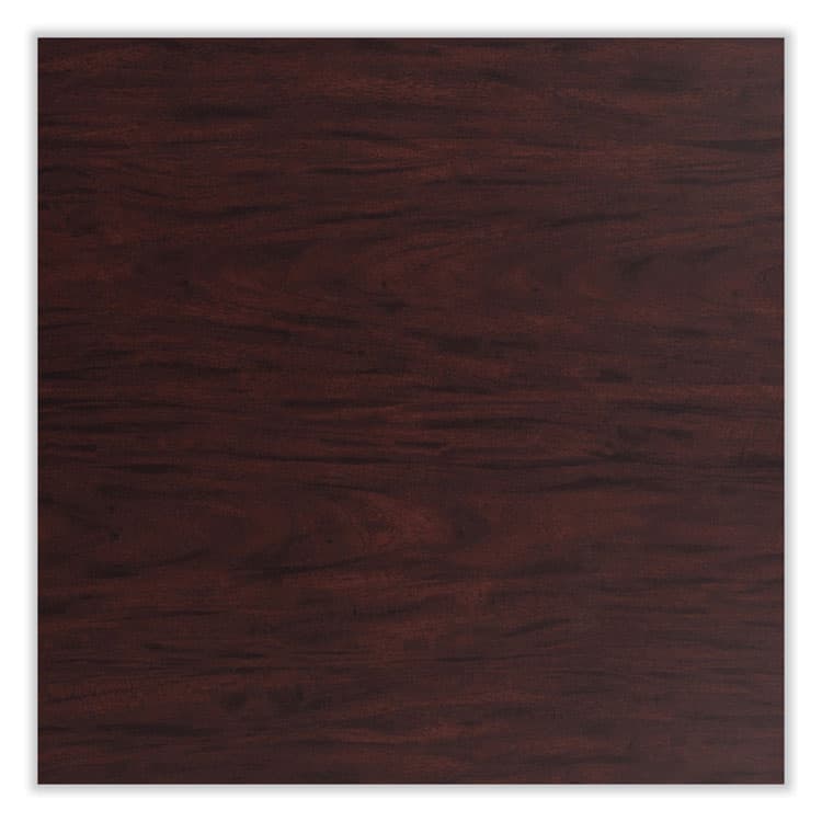 NATIONAL PUBLIC SEATING Cafe Table, 36" Diameter x 36h, Round Top/Base, Mahogany Top, Black Base (NPSCT13636RC1MY) thumbnail 4