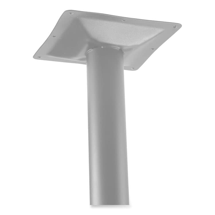 NATIONAL PUBLIC SEATING Cafe Table, 36" Diameter x 36h, Round Top/Base, Mahogany Top, Gray Base (NPSCG13636RC1MY) thumbnail 2