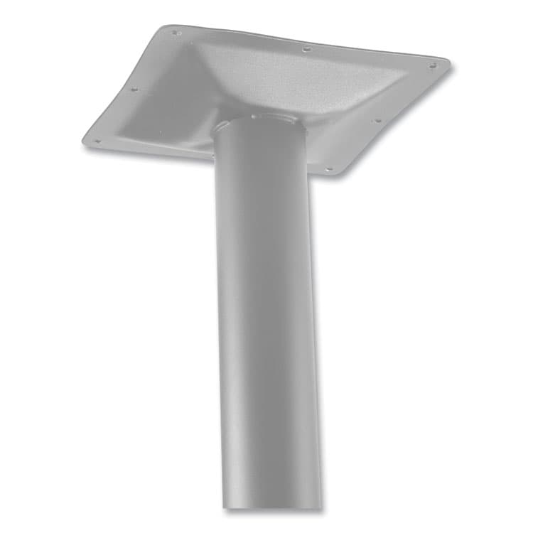 NATIONAL PUBLIC SEATING Cafe Table, 36w x 36d x 42h, Square Top/Round Base, Mahogany Top, Gray Base (NPSCG33636RB1MY) thumbnail 2