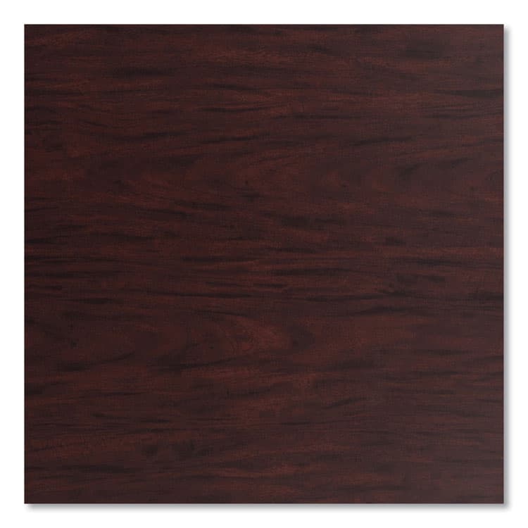 NATIONAL PUBLIC SEATING Cafe Table, 36" Diameter x 36h, Round Top/X-Base, Mahogany Top, Gray Base (NPSCG13636XC1MY) thumbnail 4