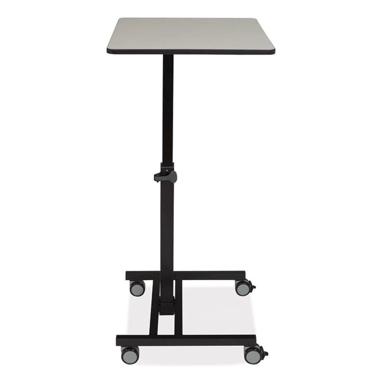 NATIONAL PUBLIC SEATING Sit-Stand Student's Desk, 20.75" x 26" x 27.75" to 44.5", Gray Nebula (NPSEDTC) thumbnail 4