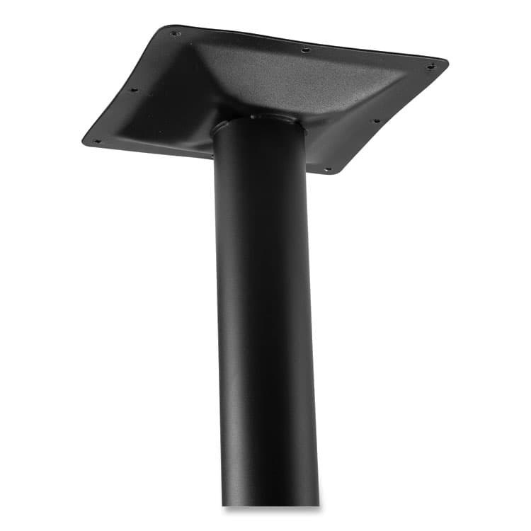 NATIONAL PUBLIC SEATING Cafe Table, 36" Diameter x 42h, Round Top/Base, Gray Nebula Top, Black Base (NPSCT13636RB1GY) thumbnail 2