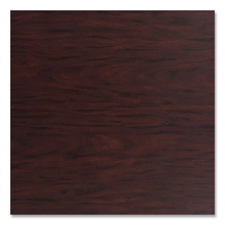 NATIONAL PUBLIC SEATING Cafe Table, 36" Diameter x 42h, Round Top/Base, Mahogany Top, Gray Base (NPSCG13636RB1MY) thumbnail 4