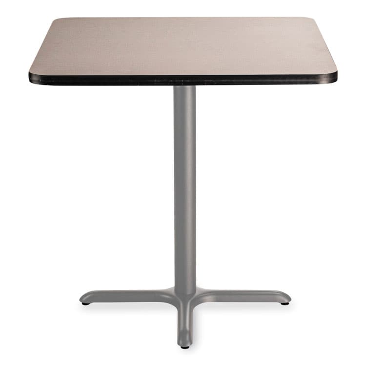 NATIONAL PUBLIC SEATING Cafe Table, 36w x 36d x 36h, Square Top/X-Base, Gray Nebula Top, Gray Base (NPSCG33636XC1GY) thumbnail 2