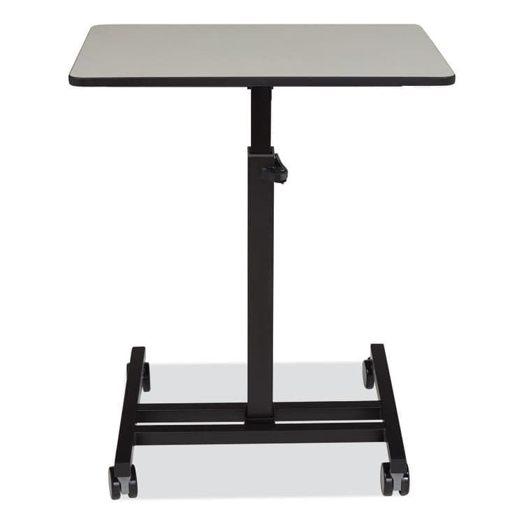 NATIONAL PUBLIC SEATING Sit-Stand Student's Desk, 20.75" x 26" x 27.75" to 44.5", Gray Nebula (NPSEDTC) thumbnail 2