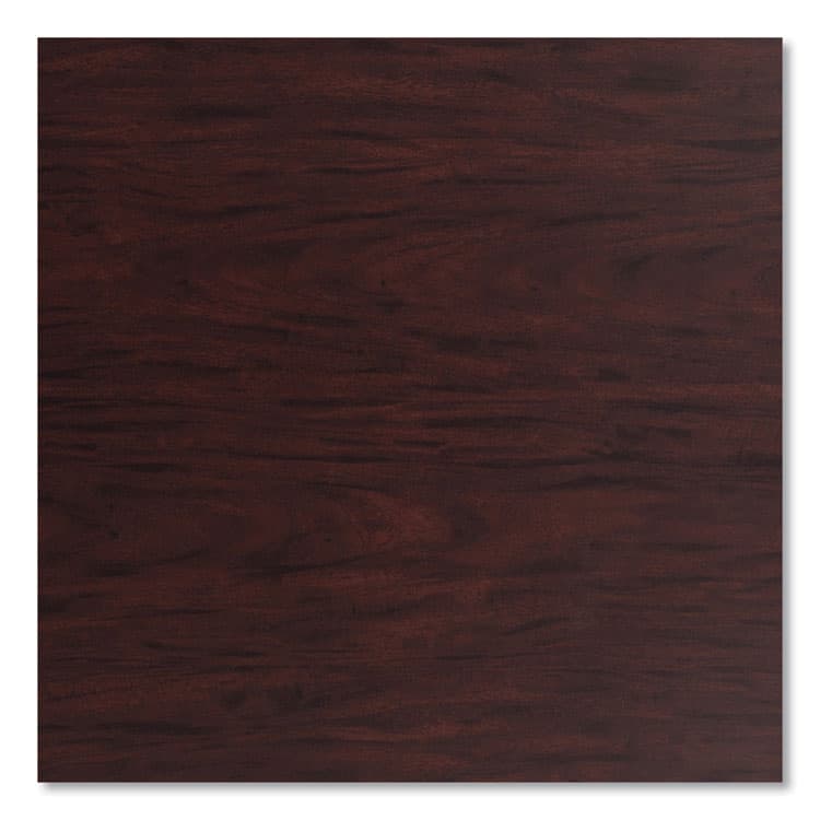 NATIONAL PUBLIC SEATING Cafe Table, 36w x 36d x 30h, Square Top/X-Base, Mahogany Top, Gray Base (NPSCG33636XD1MY) thumbnail 4