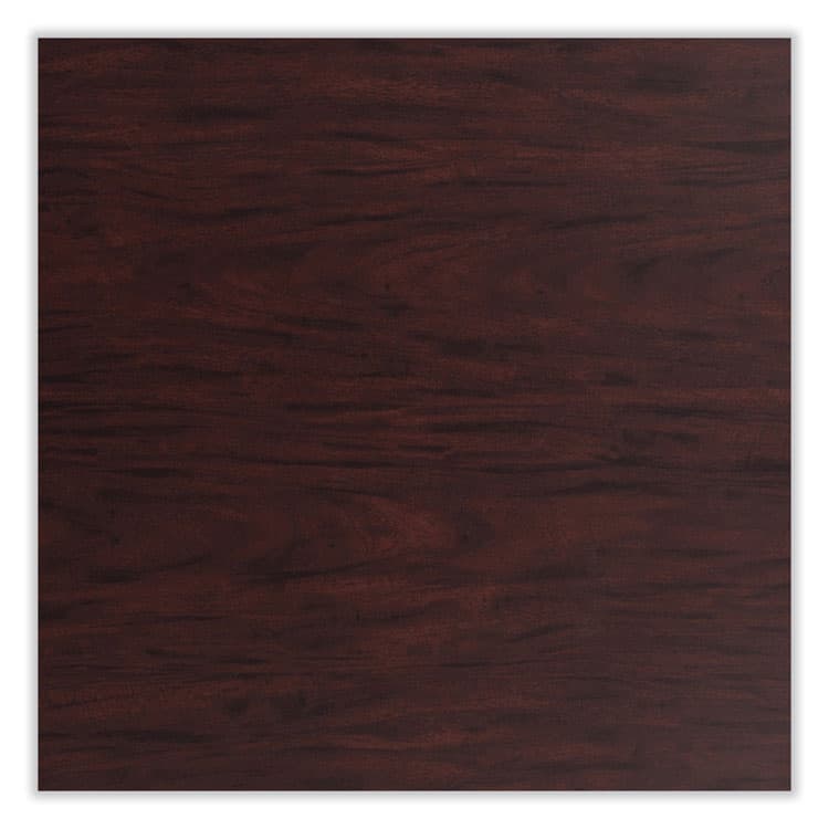 NATIONAL PUBLIC SEATING Cafe Table, 36" Diameter x 42h, Round Top/Base, Mahogany Top, Black Base (NPSCT13636RB1MY) thumbnail 4