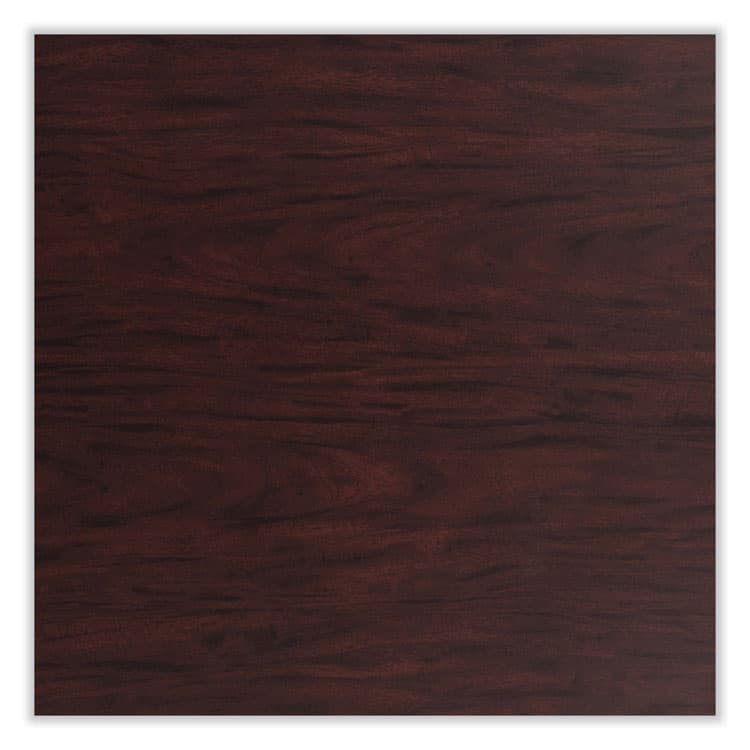 NATIONAL PUBLIC SEATING Cafe Table, 36w x 36d x 36h, Square Top/X-Base, Mahogany Top, Gray Base (NPSCG33636XC1MY) thumbnail 4