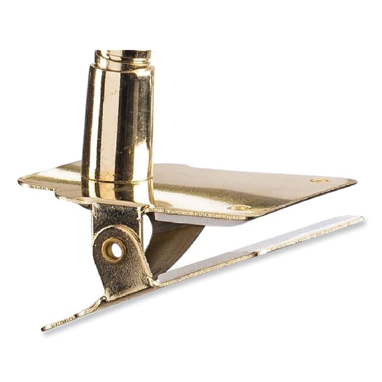 NATIONAL PUBLIC SEATING Brass Reading Light, Gooseneck, 10" High, Gold (NPSBRL) thumbnail 4