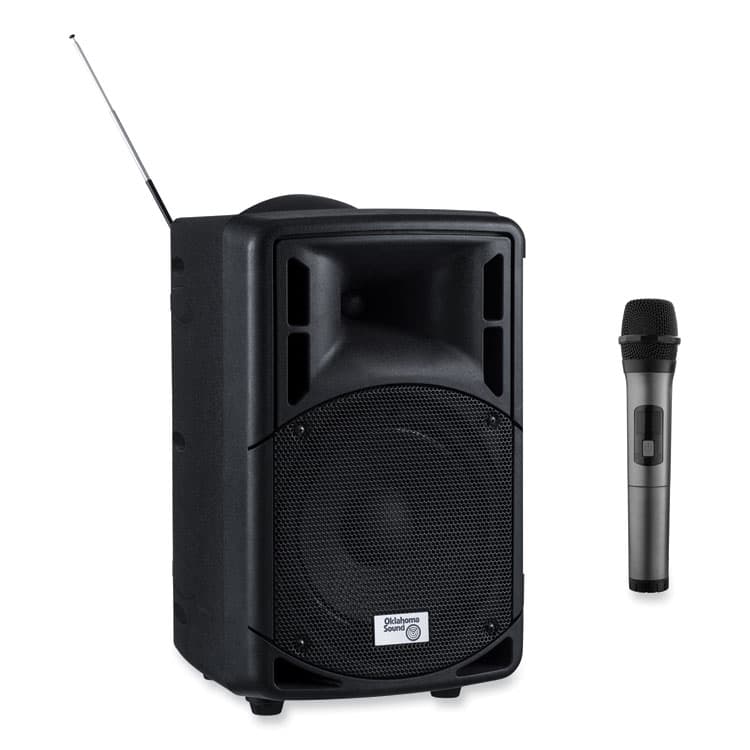 NATIONAL PUBLIC SEATING Wireless PA System with Wireless Handheld Microphone, 40 W, Black (NPSPRA8000PRA85) thumbnail 4