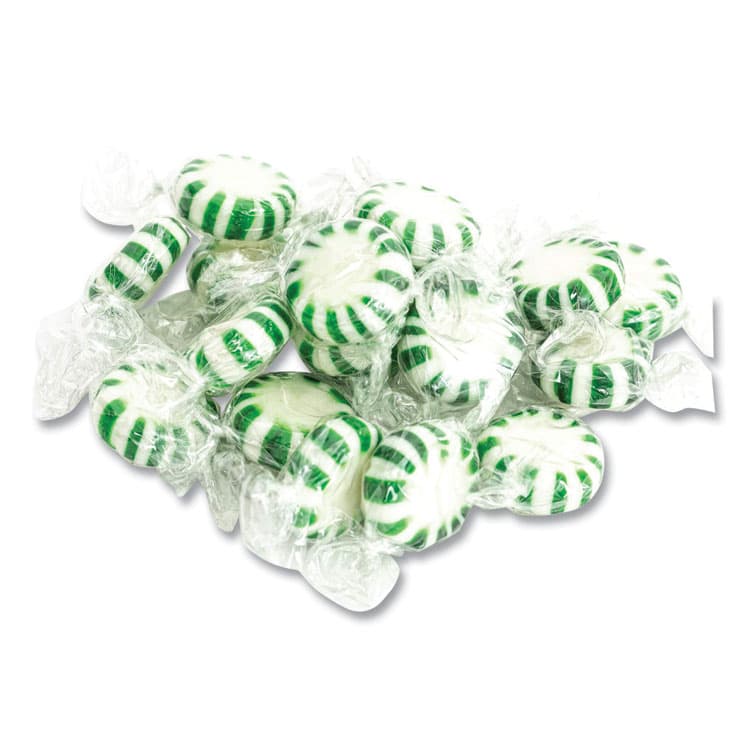 OFFICE SNAX, . Candy Assortments, Spearmint Candy, 1 lb Bag (OFX00655) thumbnail 2