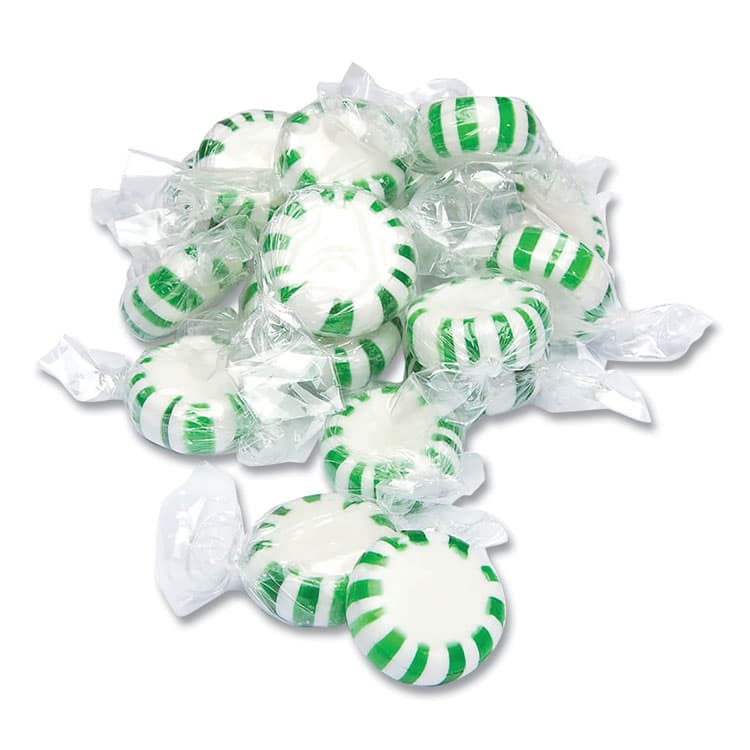 OFFICE SNAX, . Candy Assortments, Spearmint Candy, 1 lb Bag (OFX00655) thumbnail 3