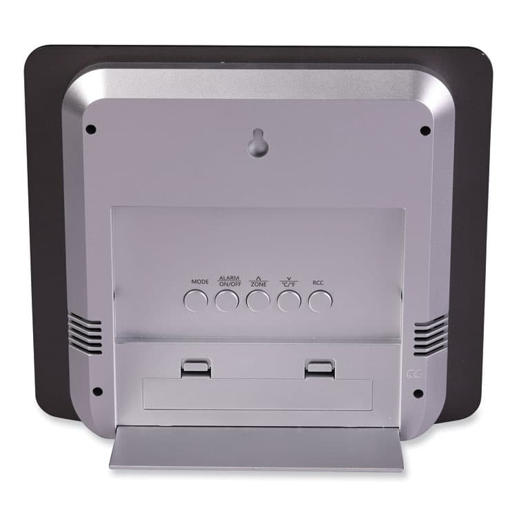 HOWARD MILLER CLOCK CO. Nikita Wall Clock, Silver/Charcoal Case, 8.75" x 8", 2 AA (sold separately) (MIL625780) thumbnail 2