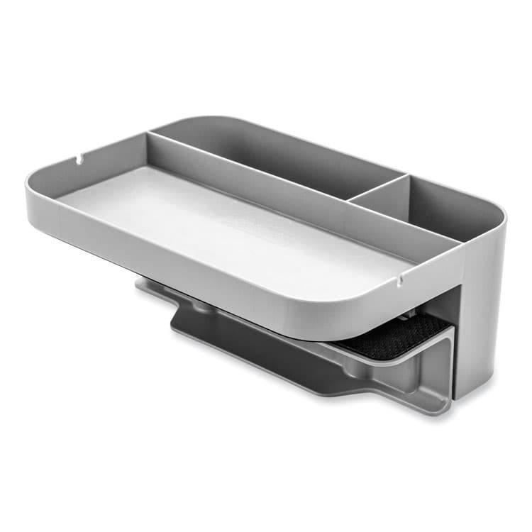 DEFLECTO CORPORATION Standing Desk Large Desk Organizer, Two Sections, 9 x 6.17 x 3.5, Gray (DEF400002)