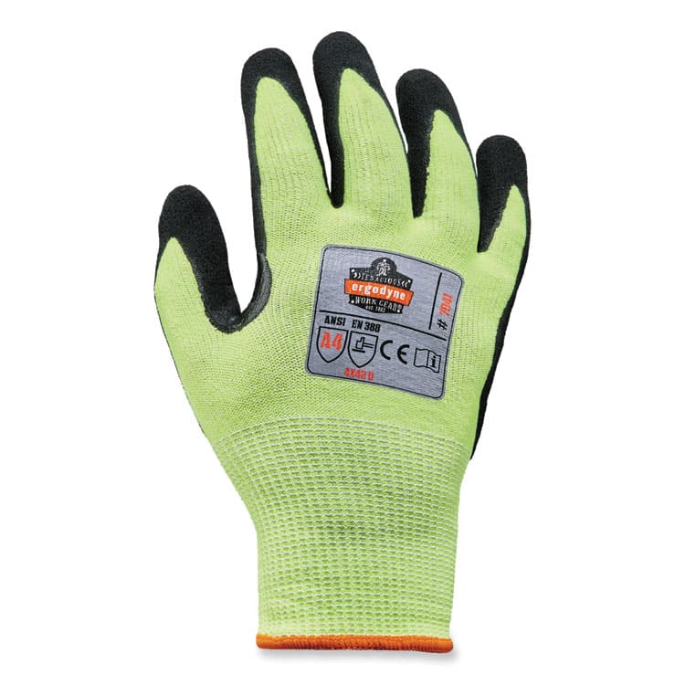ERGODYNE CORPORATION ProFlex 7041 ANSI A4 Nitrile-Coated CR Gloves, EN388: 4X42D, 11" Long, X-Large, Lime, Pair (EGO17815)