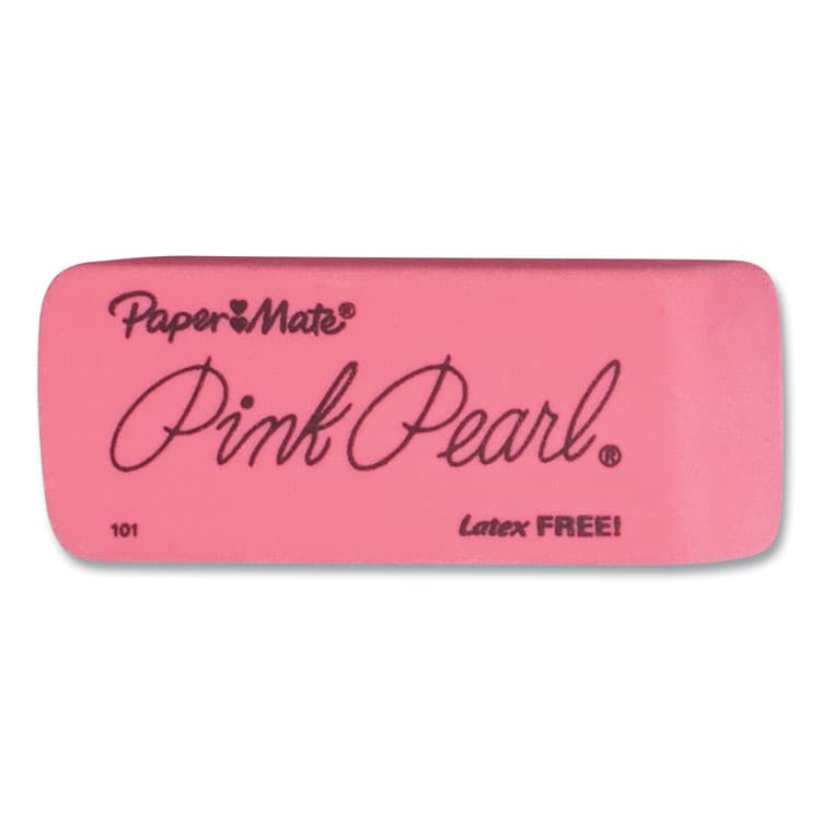 SANFORD Pink Pearl Eraser, For Pencil Marks, Rectangular Block, Large, Pink, 3/Pack (PAP70501) thumbnail 2