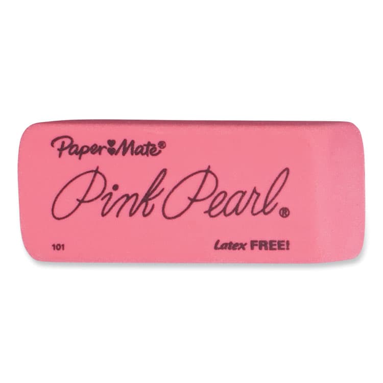 SANFORD Pink Pearl Eraser, For Pencil Marks, Rectangular Block, Large, Pink, 12/Box (PAP70521) thumbnail 2