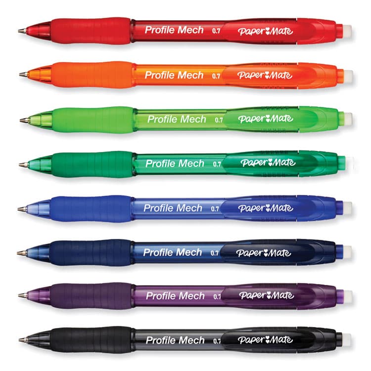 SANFORD Profile Mechanical Pencils, 0.7 mm, HB (#2), Black Lead, Assorted Barrel Colors, 8/Pack (PAP2105705) thumbnail 2