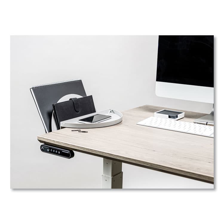DEFLECTO CORPORATION Standing Desk File Organizer, 2 Sections, Letter Size, 12 x 9.69 x 7.11, Gray (DEF400003) thumbnail 3