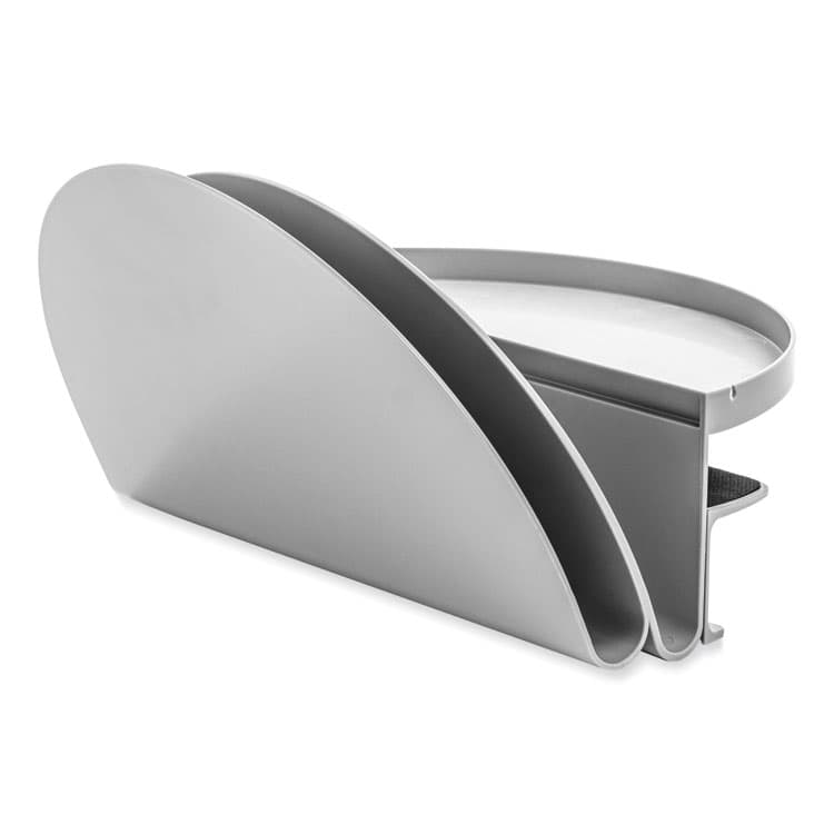 DEFLECTO CORPORATION Standing Desk File Organizer, 2 Sections, Letter Size, 12 x 9.69 x 7.11, Gray (DEF400003)