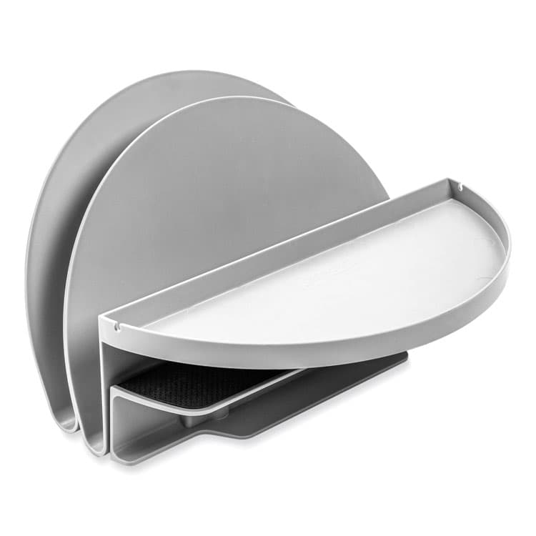 DEFLECTO CORPORATION Standing Desk File Organizer, 2 Sections, Letter Size, 12 x 9.69 x 7.11, Gray (DEF400003) thumbnail 2