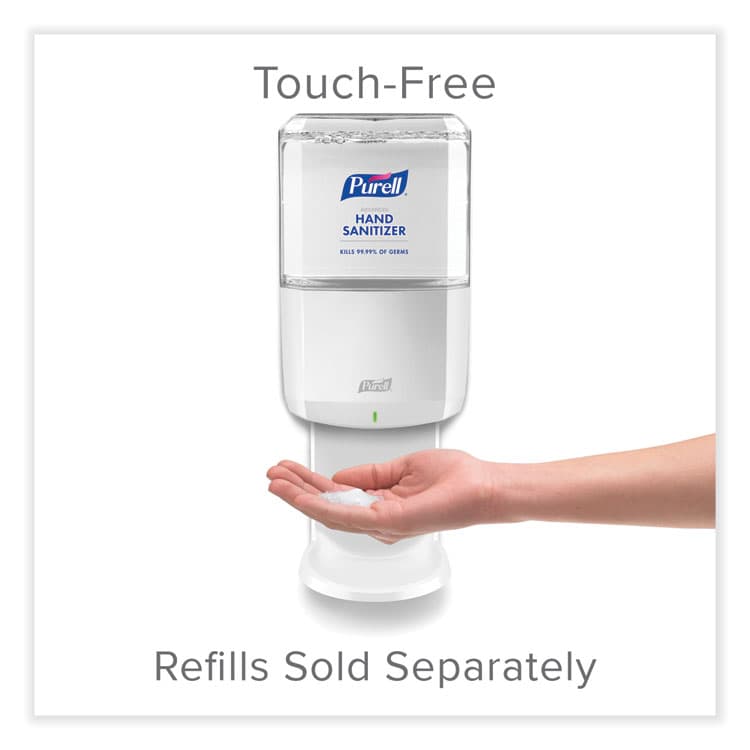GO-JO INDUSTRIES ES8 Touch Free Hand Sanitizer Dispenser, 1,200 mL, 5.25 x 8.56 x 12.13, White (GOJ772001) thumbnail 2