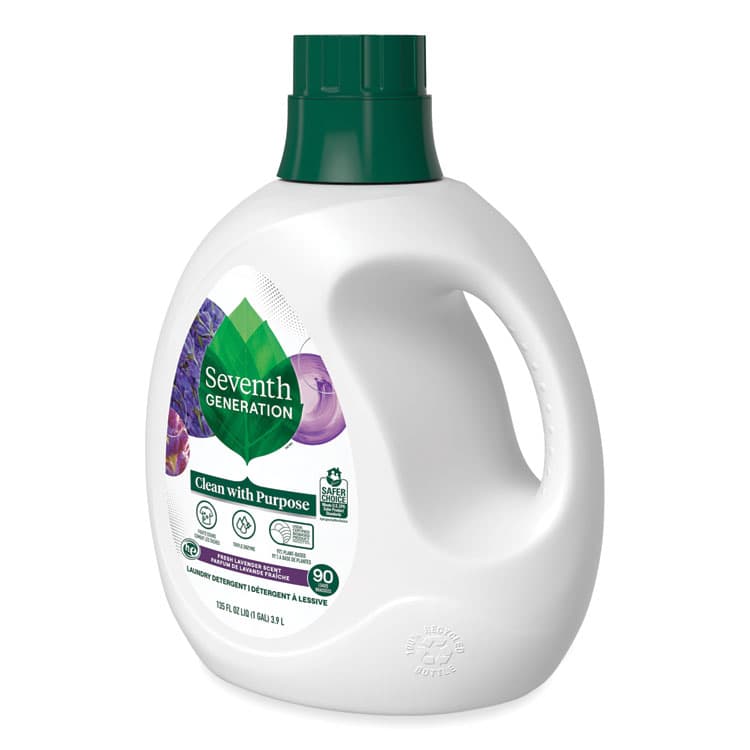 SEVENTH GENERATION Natural Liquid Laundry Detergent, Fresh Lavender, 135 oz Bottle, 4/Carton (SEV45064CT) thumbnail 3