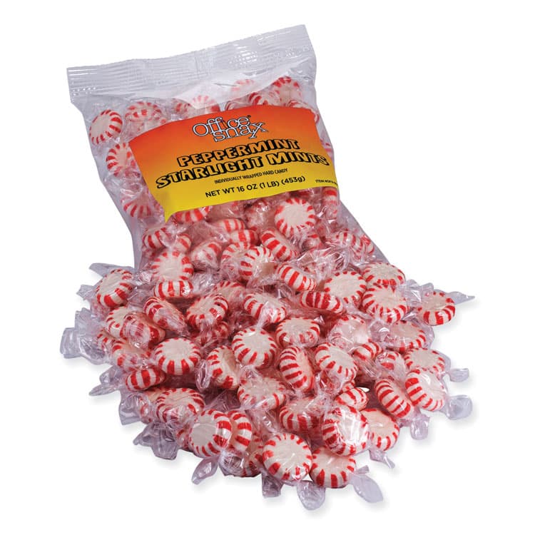 OFFICE SNAX, . Candy Assortments, Starlight Peppermint Candy, 1 lb Bag (OFX00670) thumbnail 4