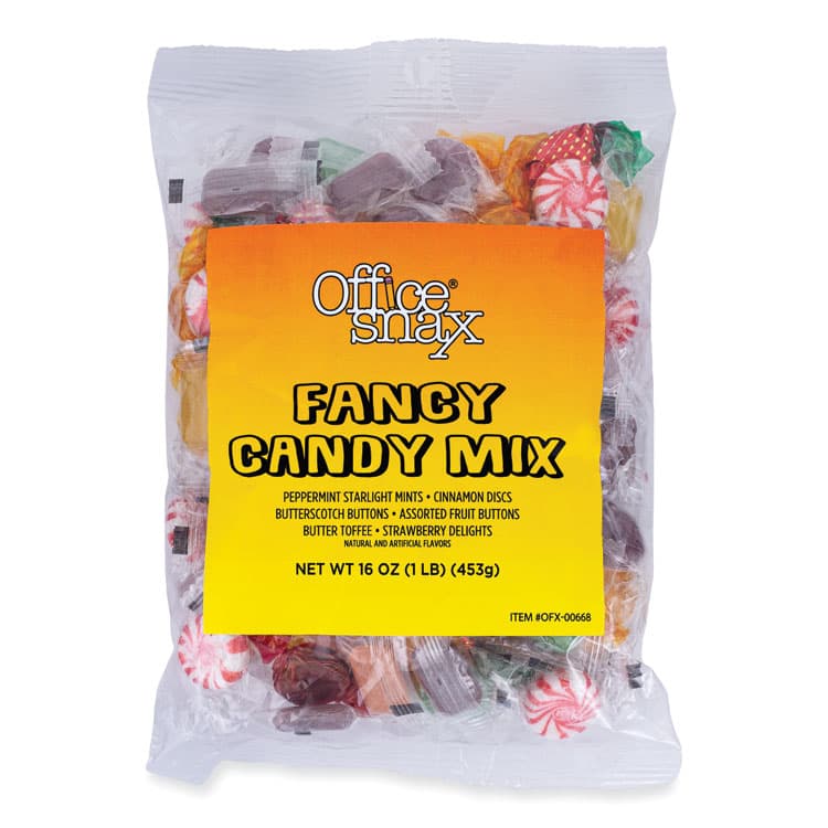 OFFICE SNAX, . Candy Assortments, Fancy Candy Mix, 1 lb Bag (OFX00668)