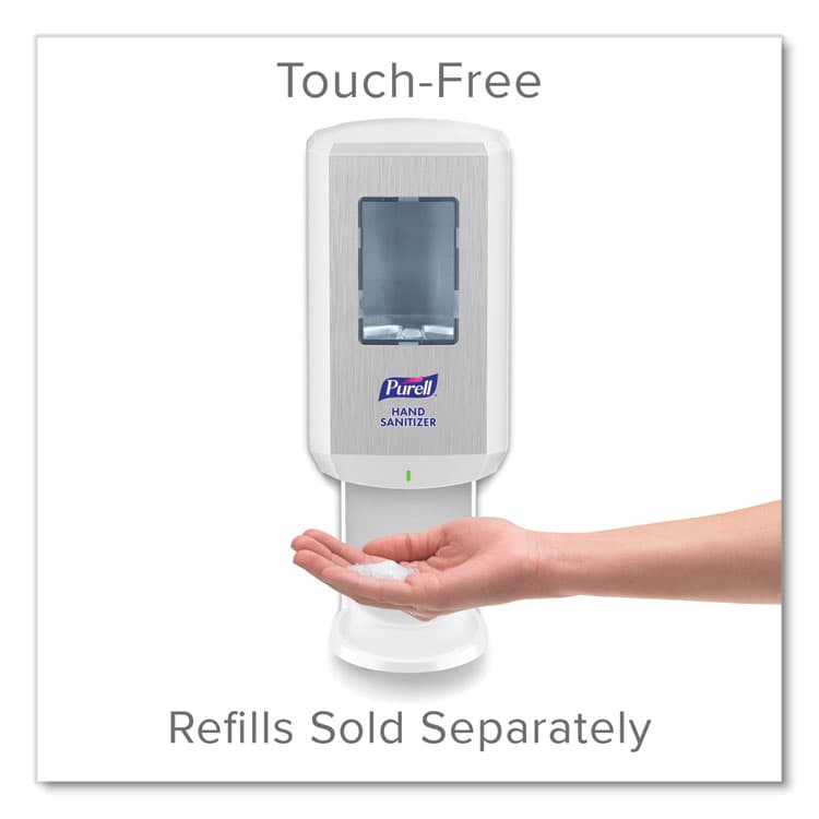 GO-JO INDUSTRIES CS6 Hand Sanitizer Dispenser, 1,200 mL, 5.79 x 3.93 x 15.64, White (GOJ652001) thumbnail 2