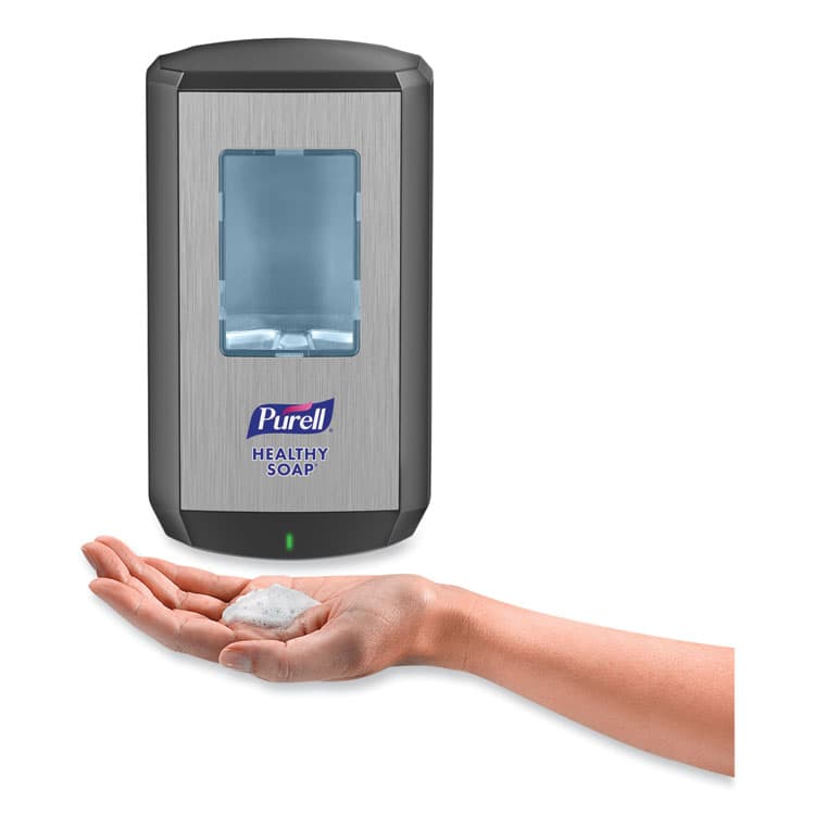 GO-JO INDUSTRIES CS6 Soap Touch-Free Dispenser, 1,200 mL, 4.88 x 8.8 x 11.38, Graphite (GOJ653401) thumbnail 2