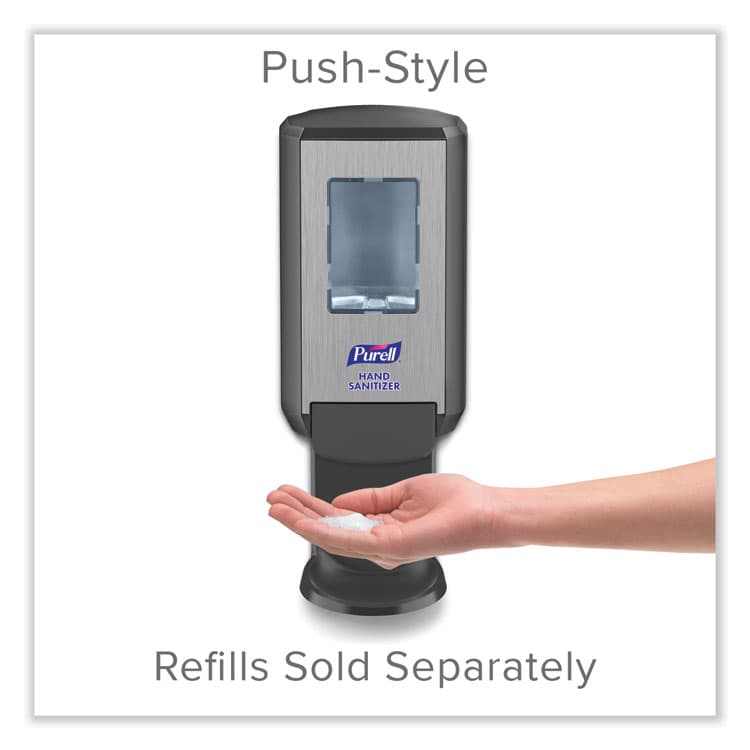 GO-JO INDUSTRIES CS4 Hand Sanitizer Dispenser, 1,200 mL, 4.88 x 8.19 x 11.38, Graphite (GOJ512401) thumbnail 2
