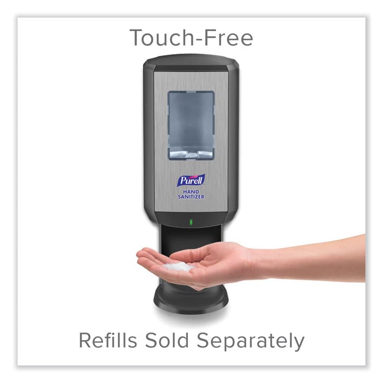 GO-JO INDUSTRIES CS6 Hand Sanitizer Dispenser, 1,200 mL, 5.79 x 3.93 x 15.64, Graphite (GOJ652401) thumbnail 2