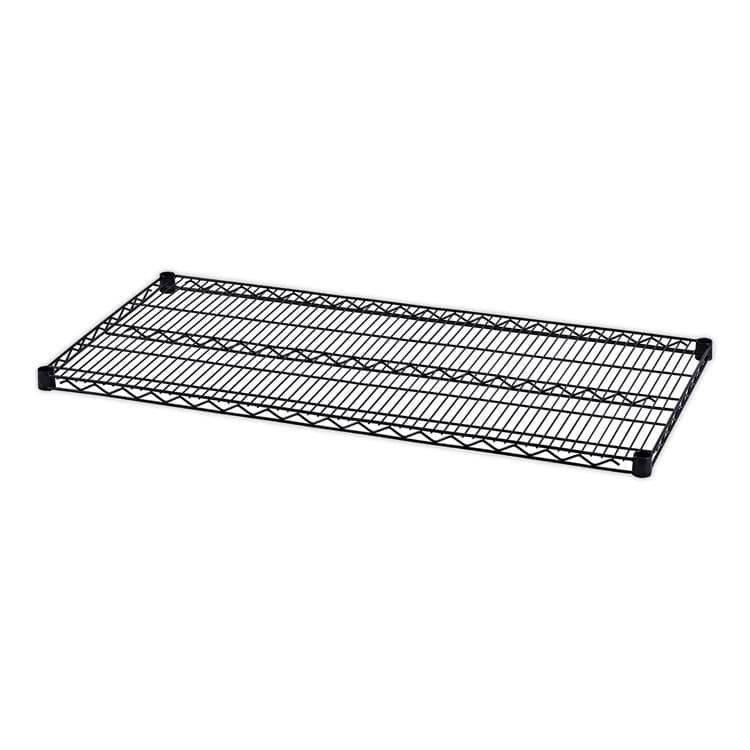 ALERA Industrial Wire Shelving Extra Wire Shelves, 48w x 24d, Black, 2 Shelves/Carton (ALESW584824BL)